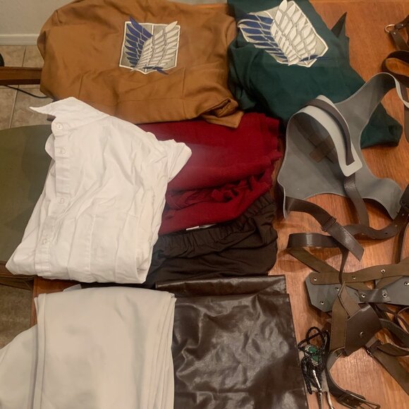 Deluxe Mikasa Ackerman Attack on Titan Cosplay Costume Halloween, XL - Picture 10 of 13